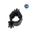 GloboStar® CLAMPS 51183 Επαγγελματικός Γάντζος Hook Αλουμινίου Ύψηλης Αντοχής για Κρέμαση, Στήριξη & Τοποθέτηση Προϊόντων Stage σε Τράσες - Μ8 x Π5.5 x Υ3cm - Μαύρο